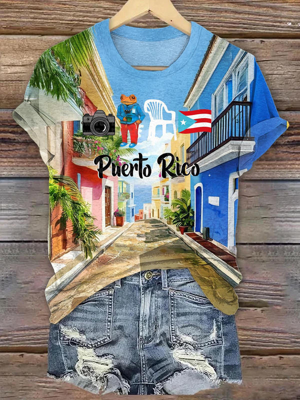 Puerto Rico Crew Neck T-shirt