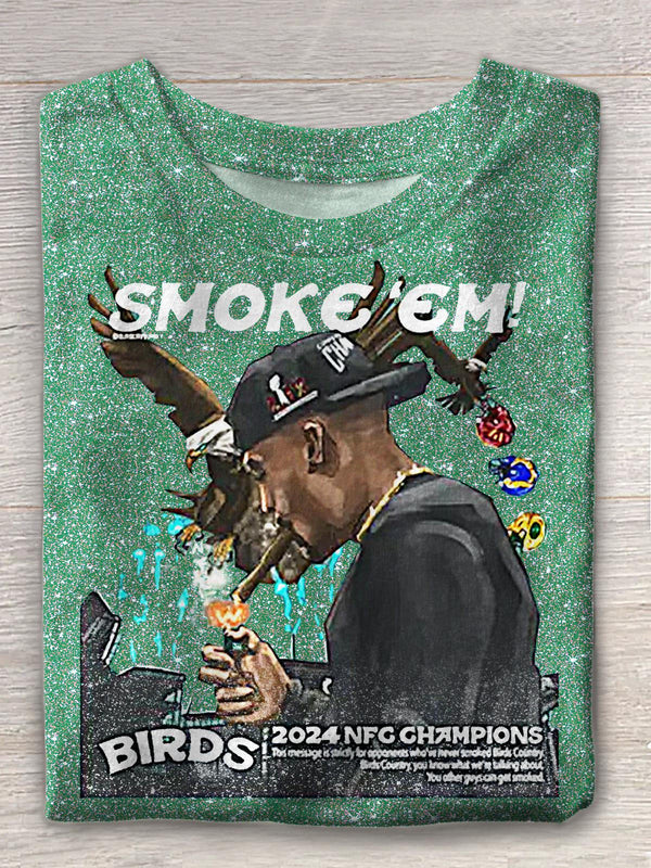 Champs Smoke Eagles Crew Neck T-shirt