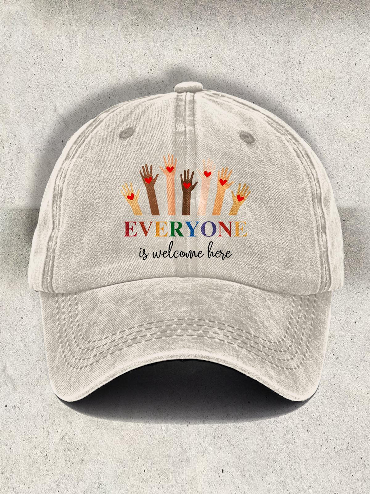 Everyone Is Welcome Here Baseball Hats