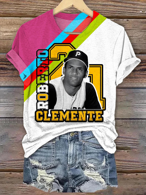 Roberto Clemente Crew Neck T-shirt