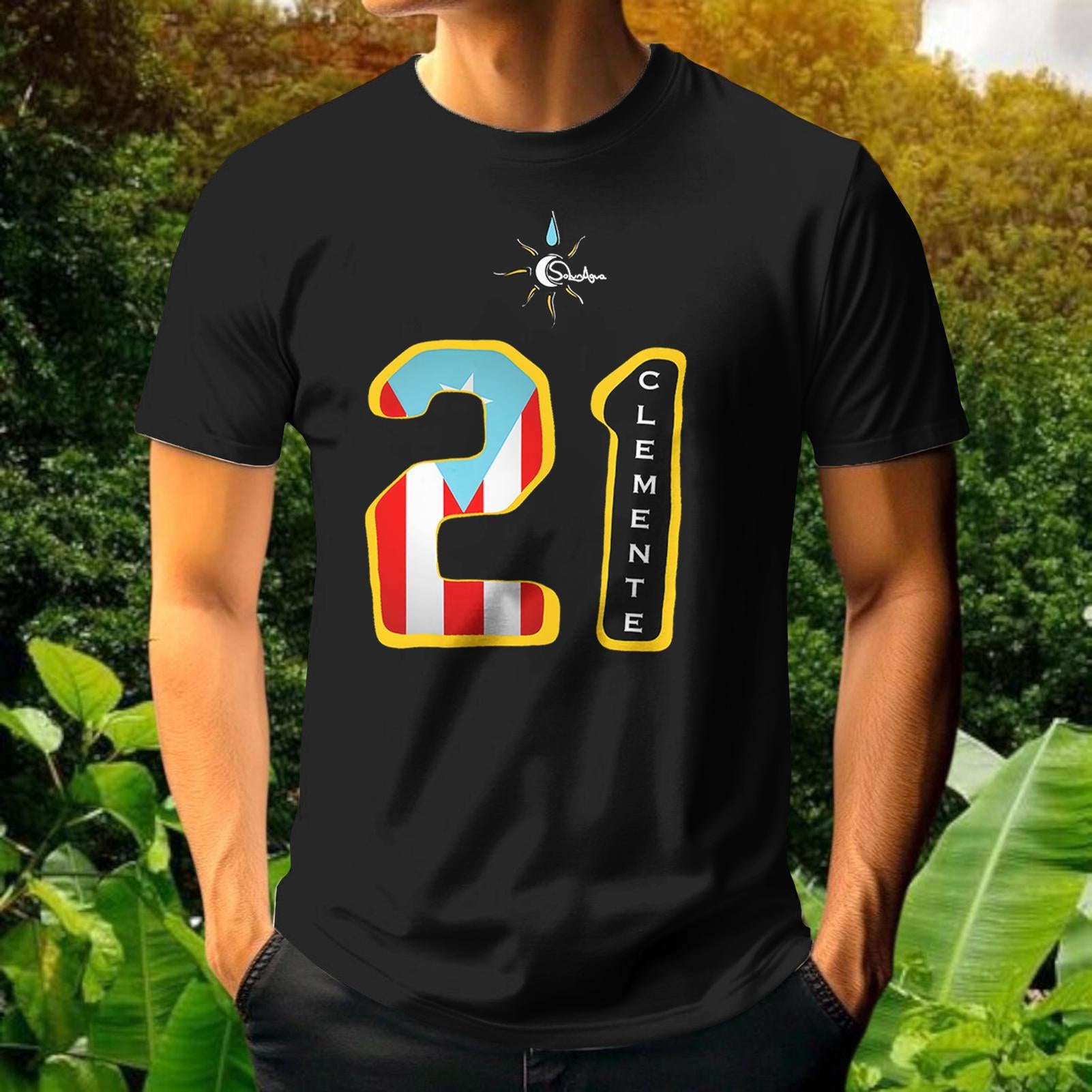 Roberto Clemente Round Neck Short Sleeve Men's T-shirt