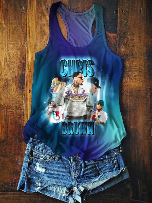 Breezy Bowl XX Tour Printed Casual Tank Top
