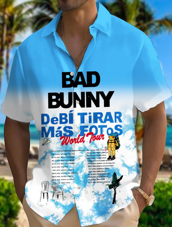 Men's Puerto Rican Badbunny Short Sleeve Shirts
