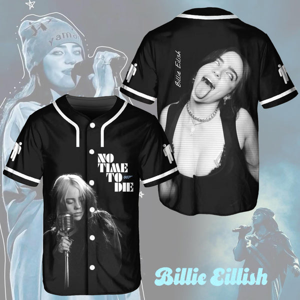 Billie Eilish Hit Me Hard And Soft Tour Baseball Jersey