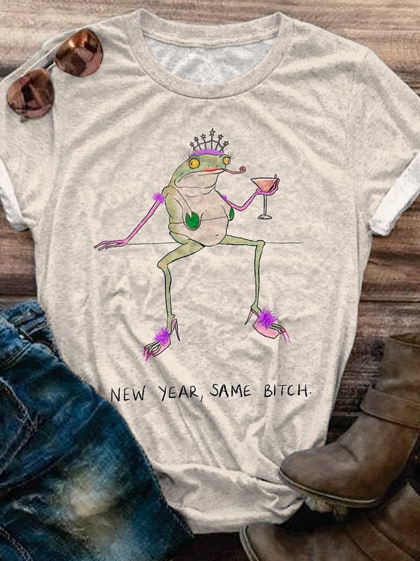 New Year Same Bitch Funny Meme T-shirt