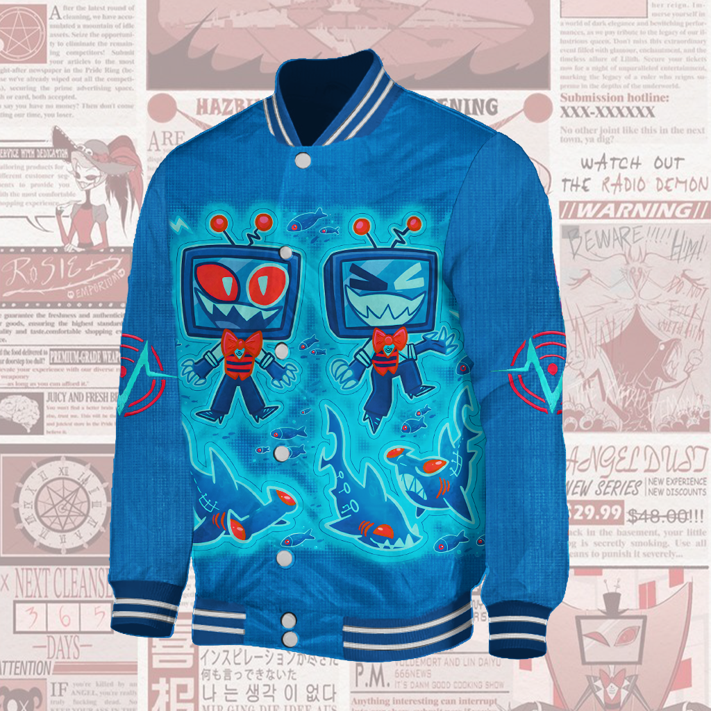 Vox Hazbin Hotel Shoulder Baseball Jersey