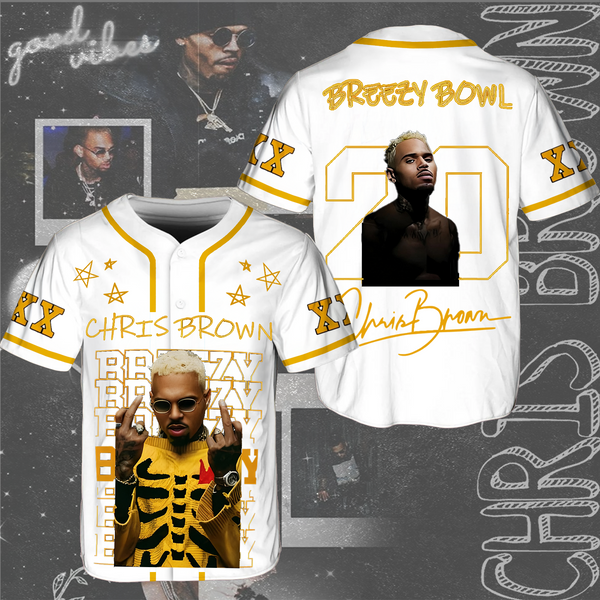 Chris Brown World Tour Baseball Jersey