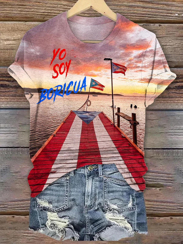 Puerto Rico Crew Neck T-shirt