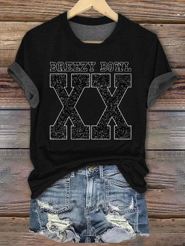 Chris Brown Breezy Bowl XX Tour Crew Neck T-shirt