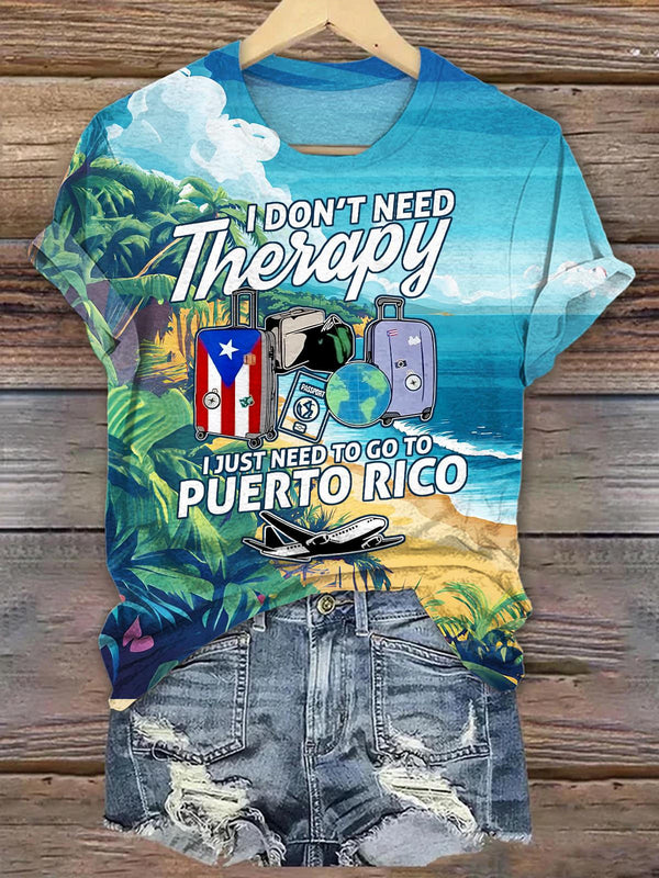 Puerto Rico Crew Neck T-shirt