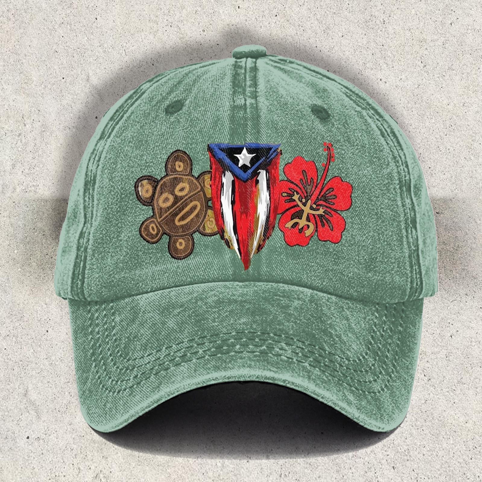 Puerto Rico Printed Baseball Cap