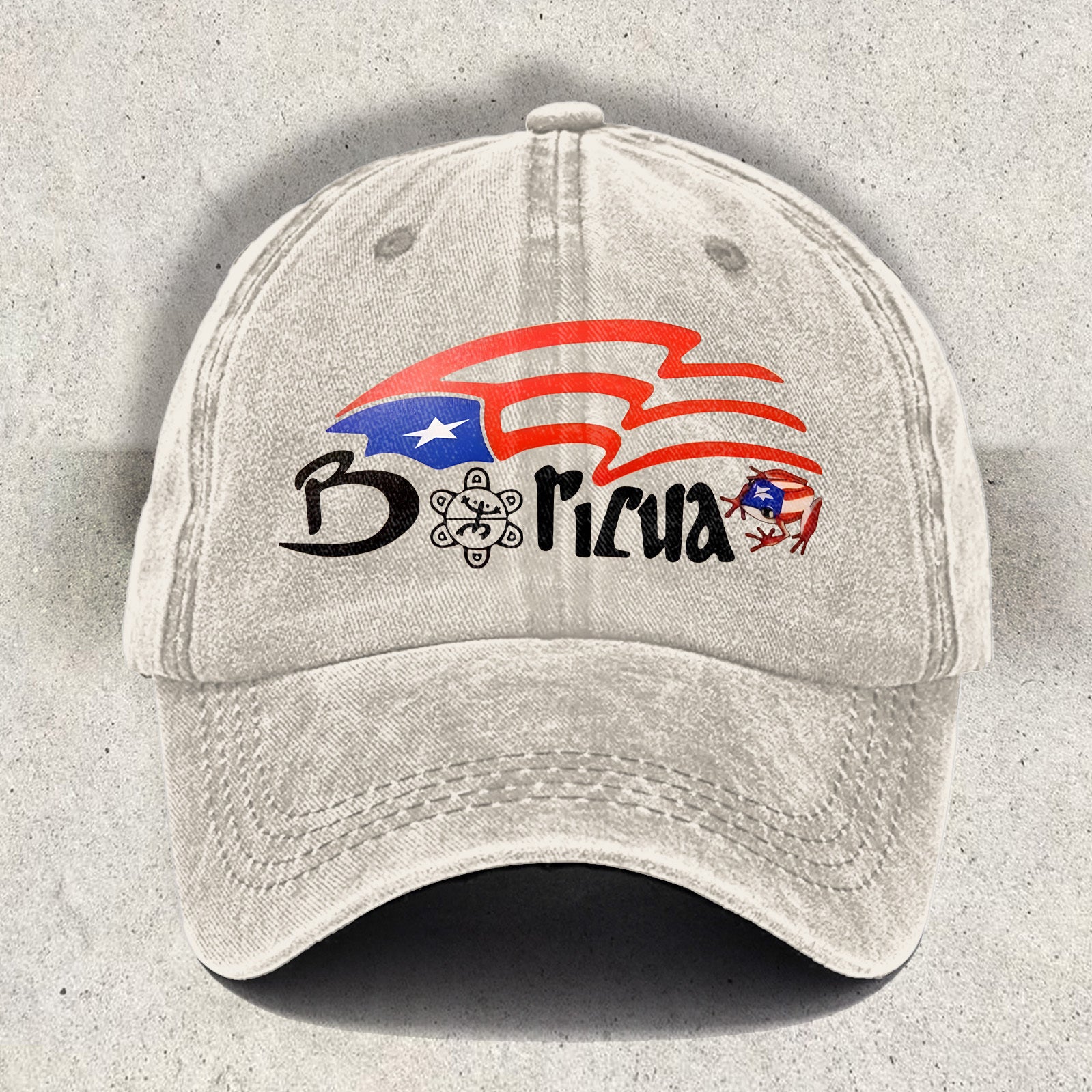Puerto Rico Printed Baseball Cap