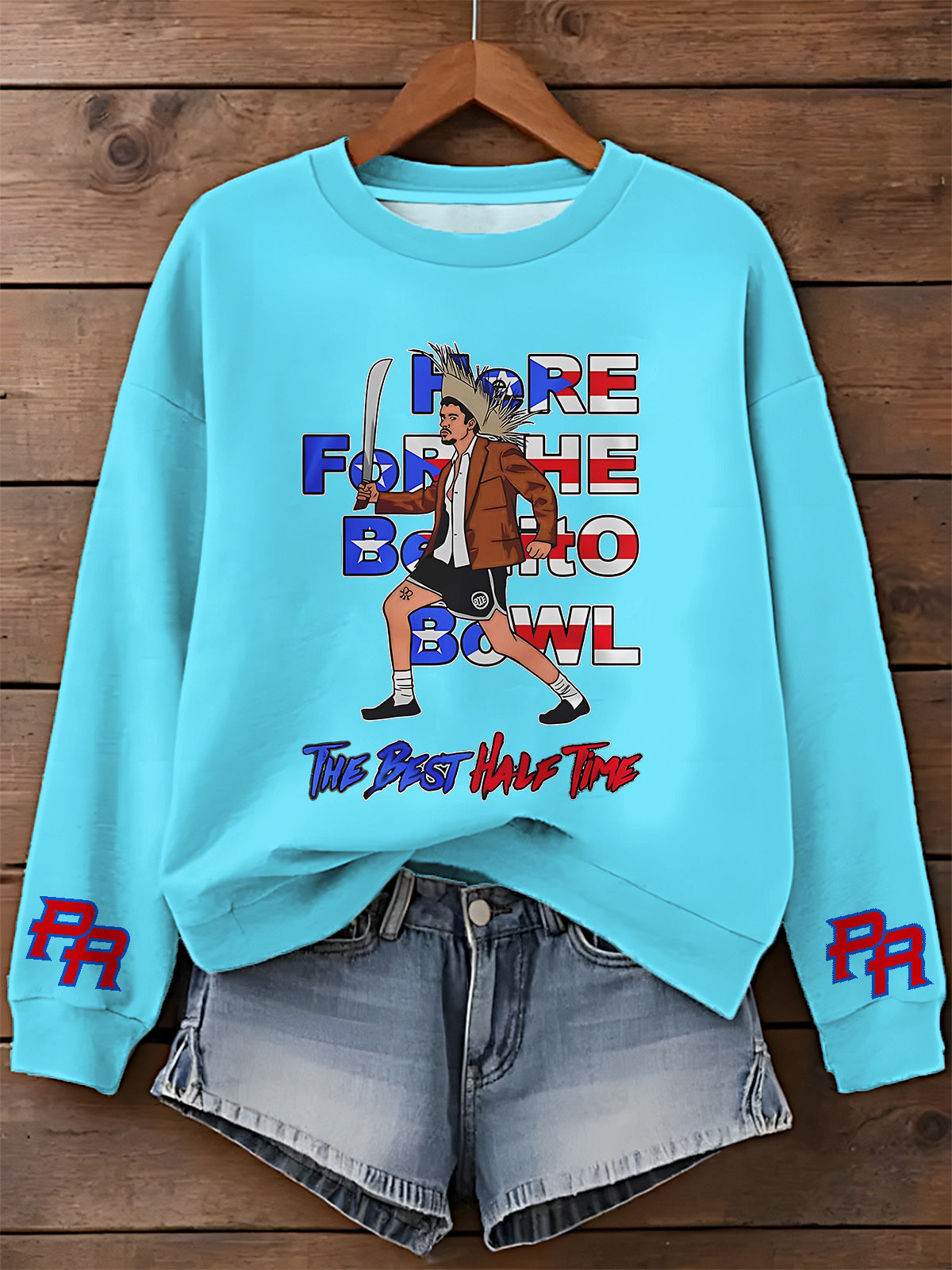 Bad Bunny Benito Bowl Printed Long Sleeve Casual Top