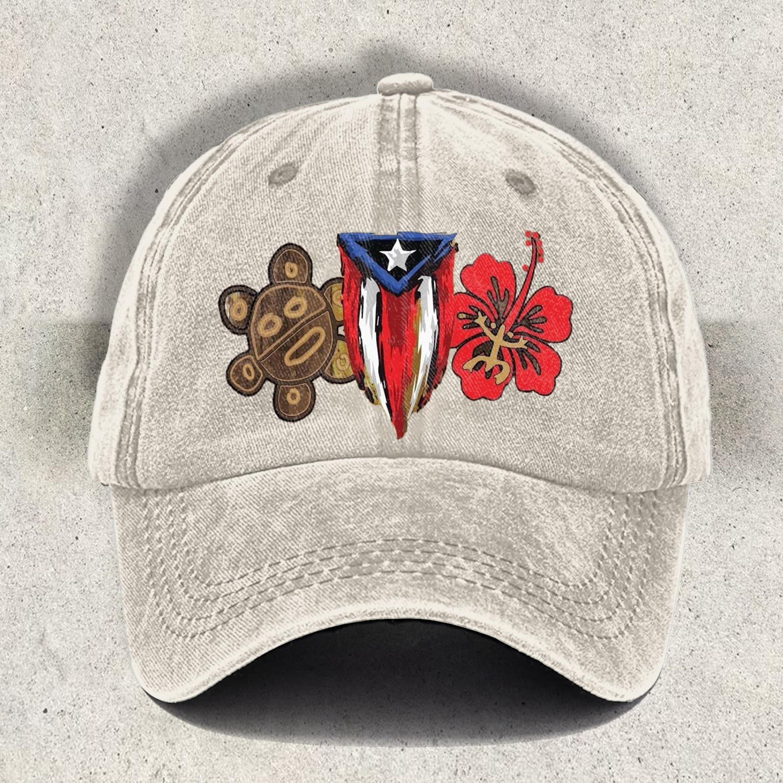 Puerto Rico Printed Baseball Cap