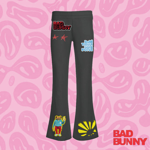 BadBunny Cartoon Bell-bottoms