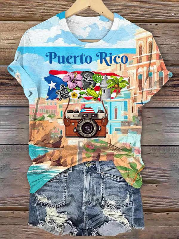 Puerto Rico Crew Neck T-shirt