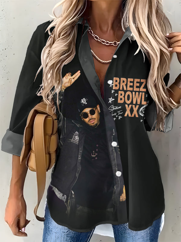 Women's Breezy Bowl XX Tour Printed Casual Shirt