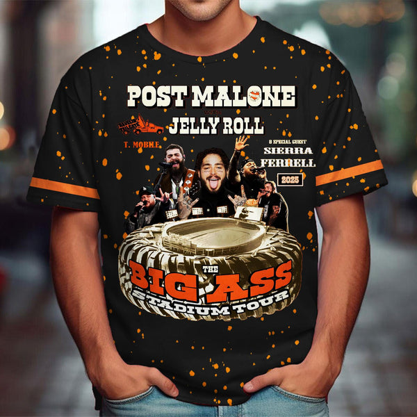 Malone And Jelly Round Neck Short Sleeve Men's T-shirt