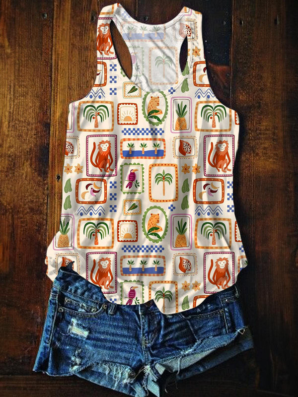Retro Casual Tank Top