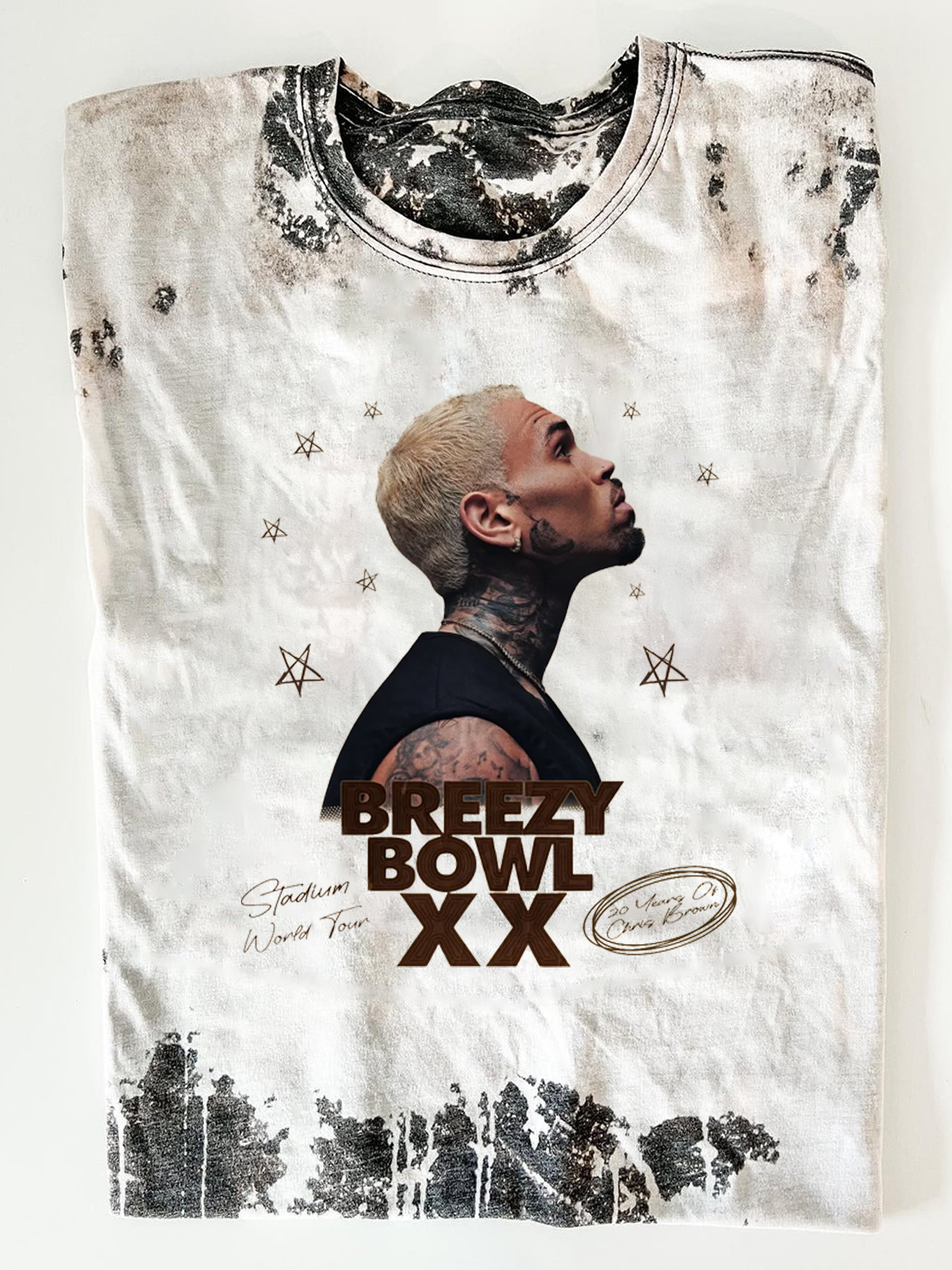 Camiseta de cuello redondo del Breezy Bowl XX Tour 