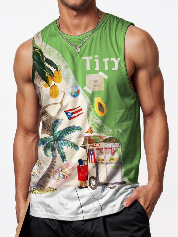 Puerto Rico Sports Crew Neck Vest