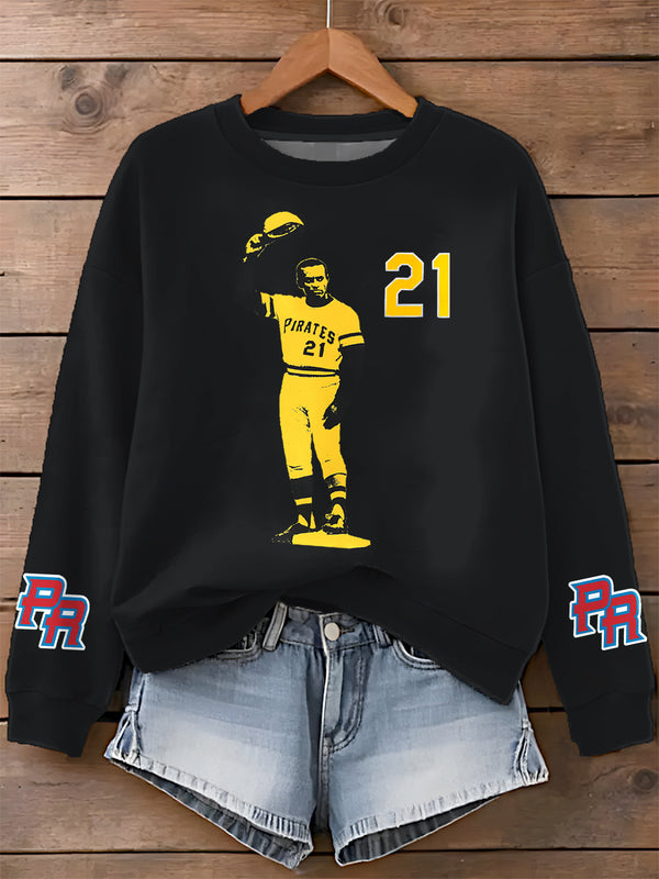 Puerto Rican Print Long Sleeve Casual Top