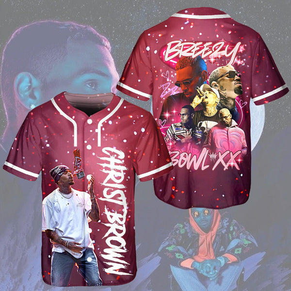 Chris Brown Breezy Bowl XX Baseball Jersey