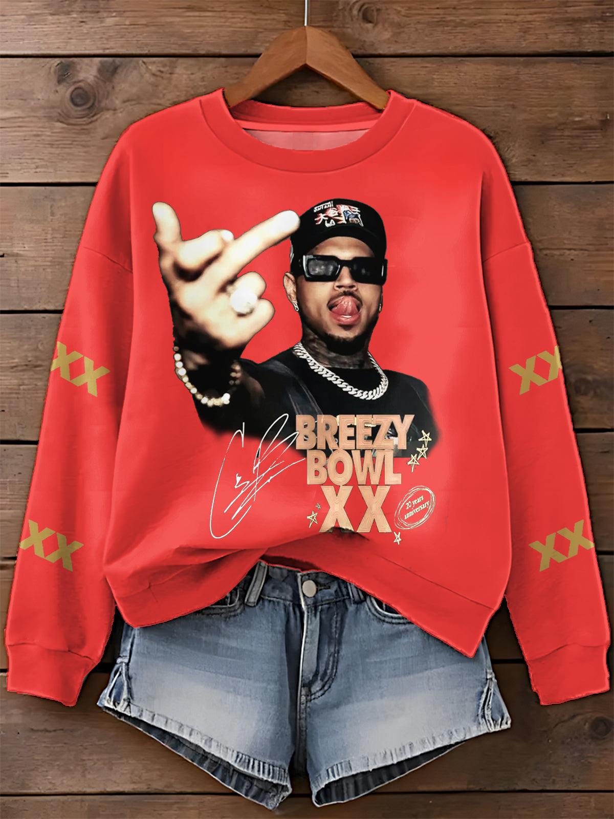 Breezy Bowl XX Tour 2025 Printed Long Sleeve Casual Top