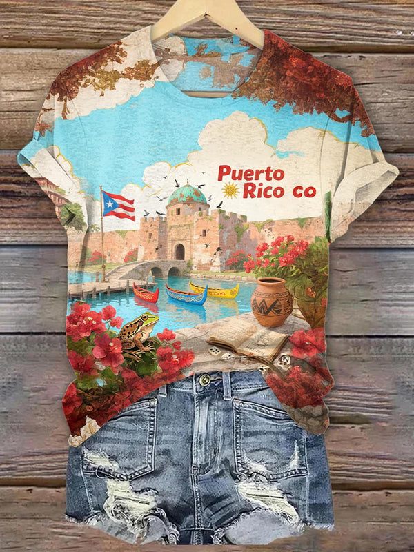 Puerto Rico Crew Neck T-shirt
