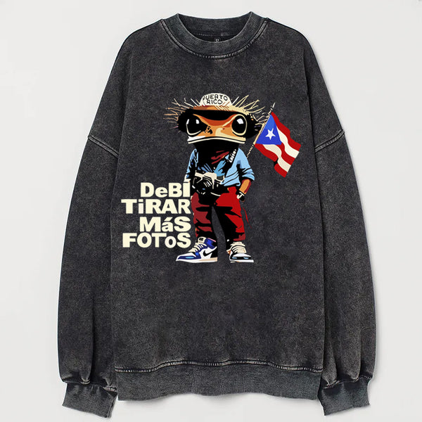 Women's DtmF. Todos Los Cd Bad Bunny Vintage Sweatshirt