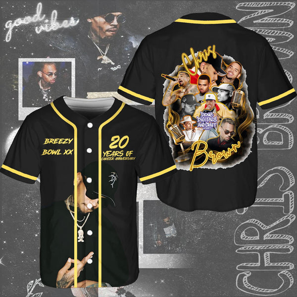 Chris Brown Niche Print Baseball Jersey