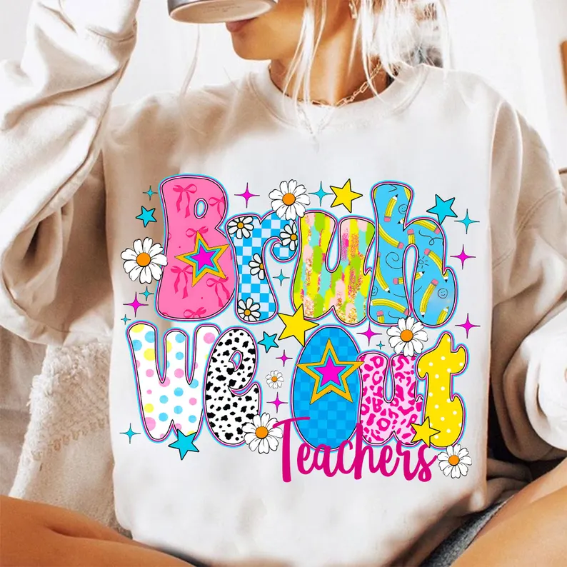 Kids summer break Printed Long Sleeve Casual Top
