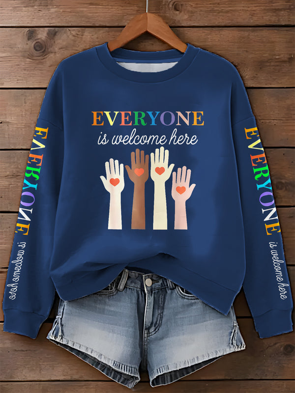 Idaho Teacher Printed Long Sleeve Casual Top