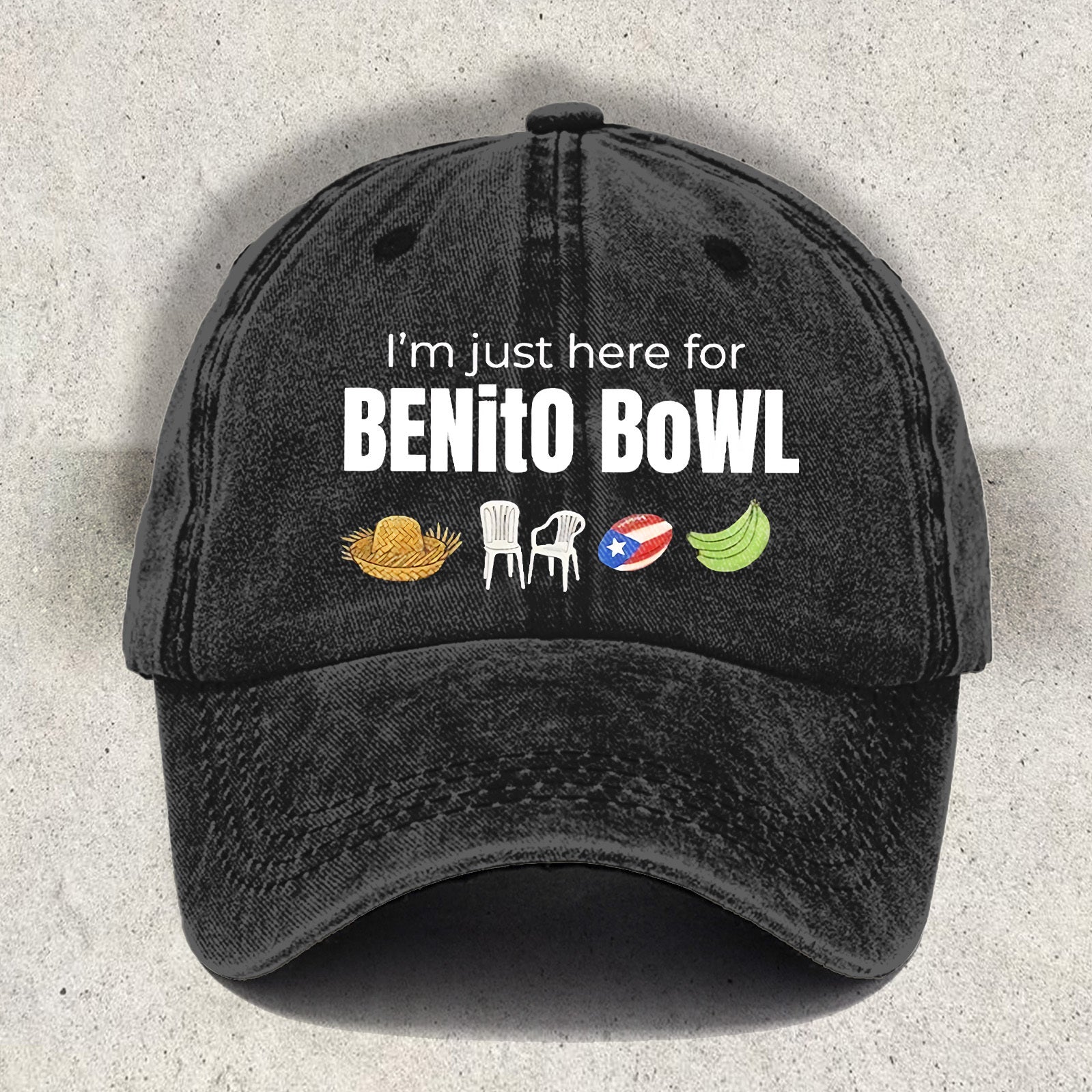 Benito Bowl Printed Baseball Cap