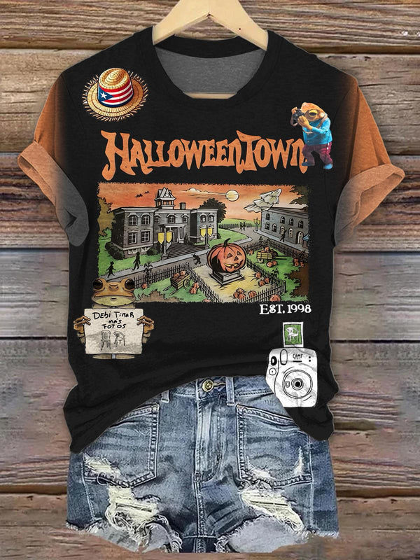 Puerto Rico Halloween Crew Neck T-shirt