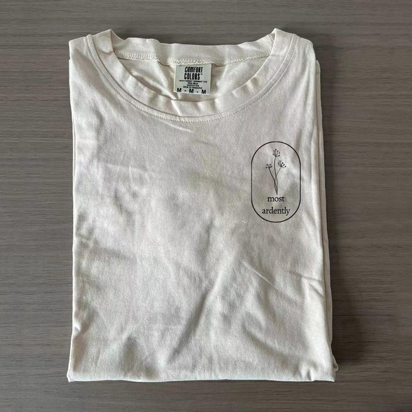 Pride and Prejudice Simple Literary Print Crew Neck T-shirts