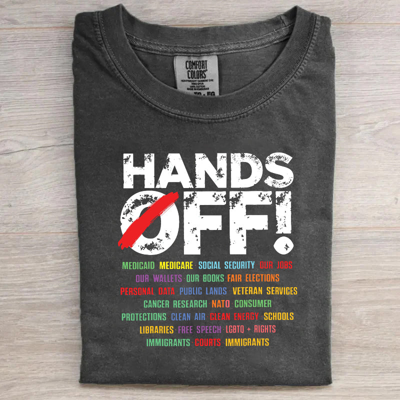 Retro Hands Off Subtle FDT T-shirt