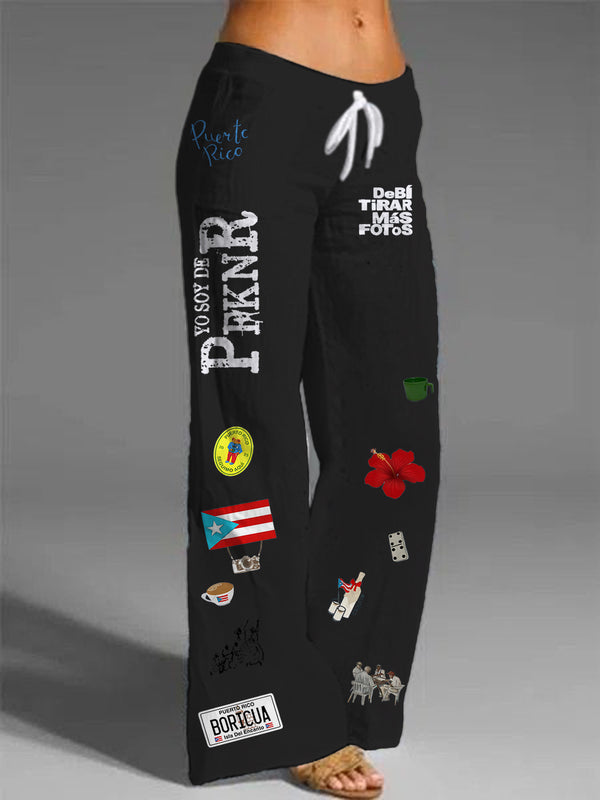 Puerto Rico Classic Women's Printed Casual Pants