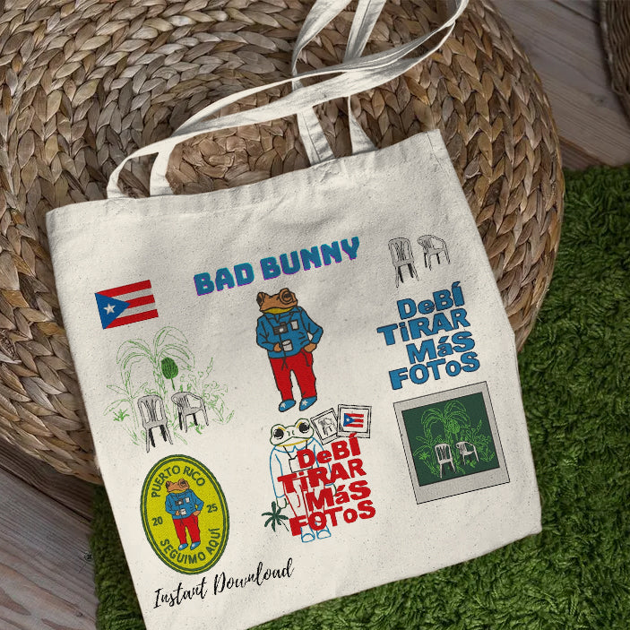 Puerto Rico Shoulder Zipper Canvas Bag（Best Seller）