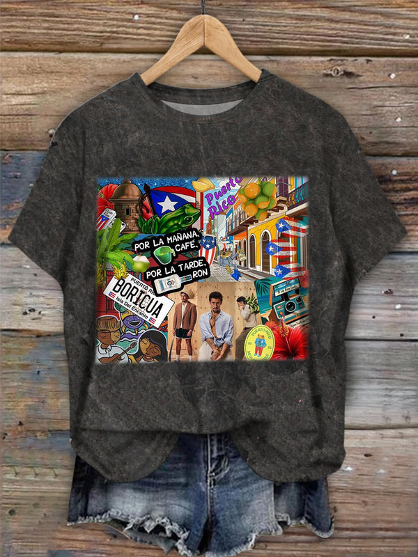 Bad Bunny Dtmf Printed Crew Neck T-shirt