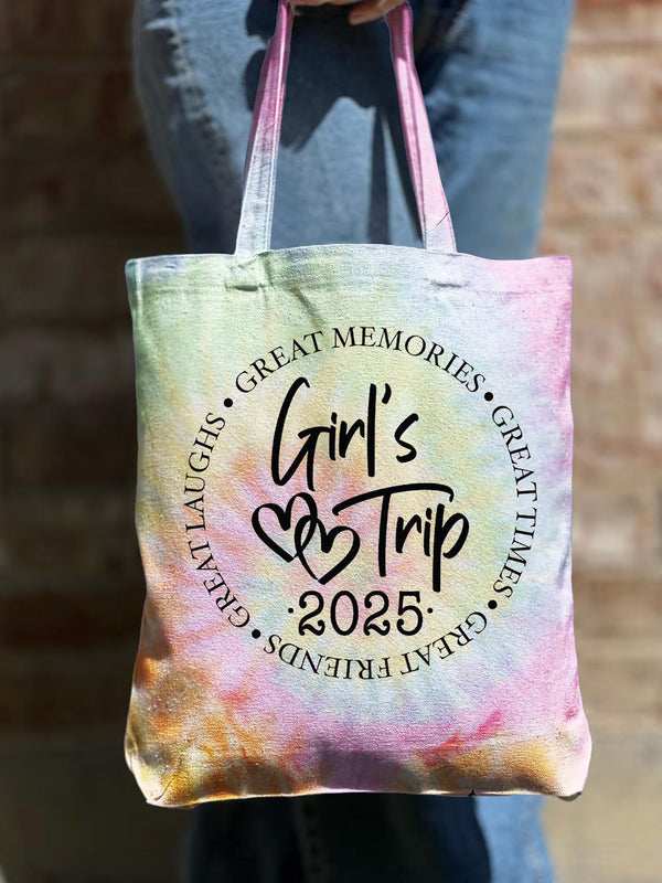 Bolsa de lona con cremallera para el hombro Girl Trip 2025 