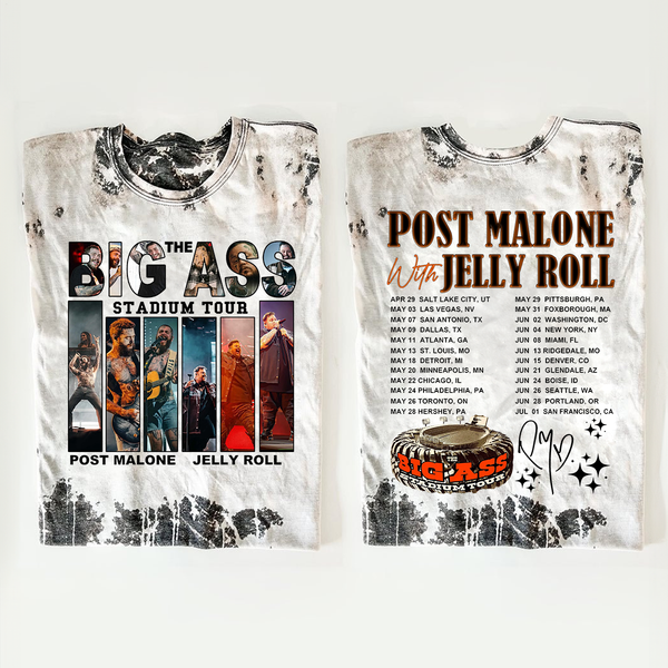 Post Malone The Big Ass Stadium Tour 2025 Crew Neck T-shirt