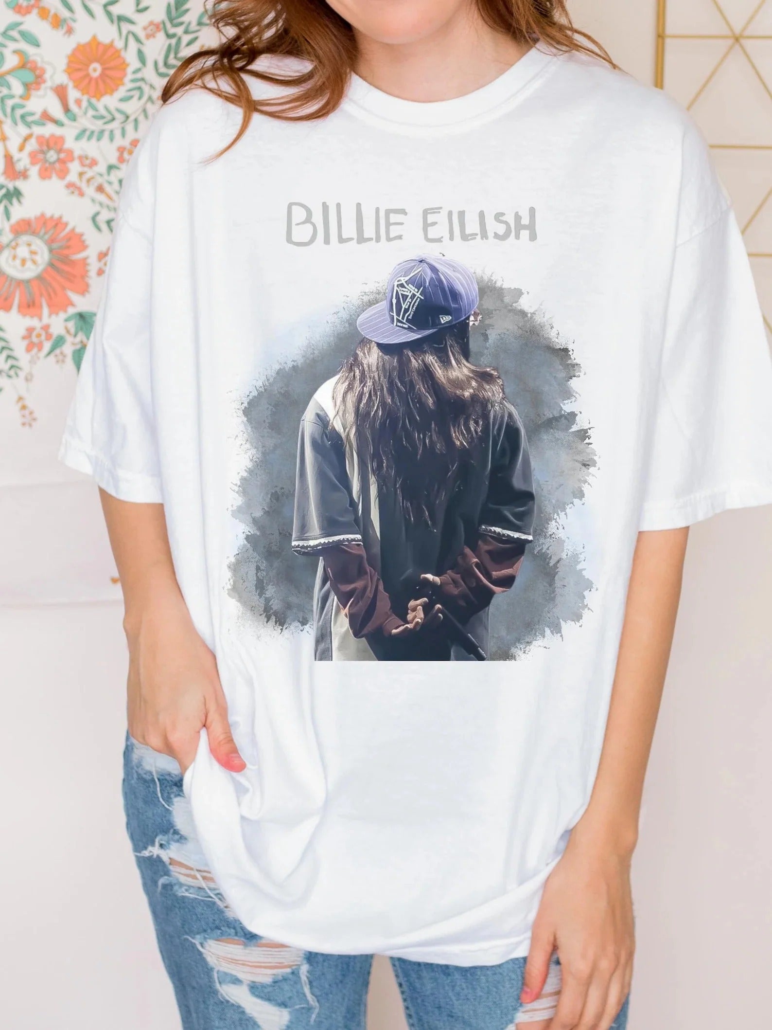 Billie Eilish Music Fan Unisex cotton crew neck T-shirt