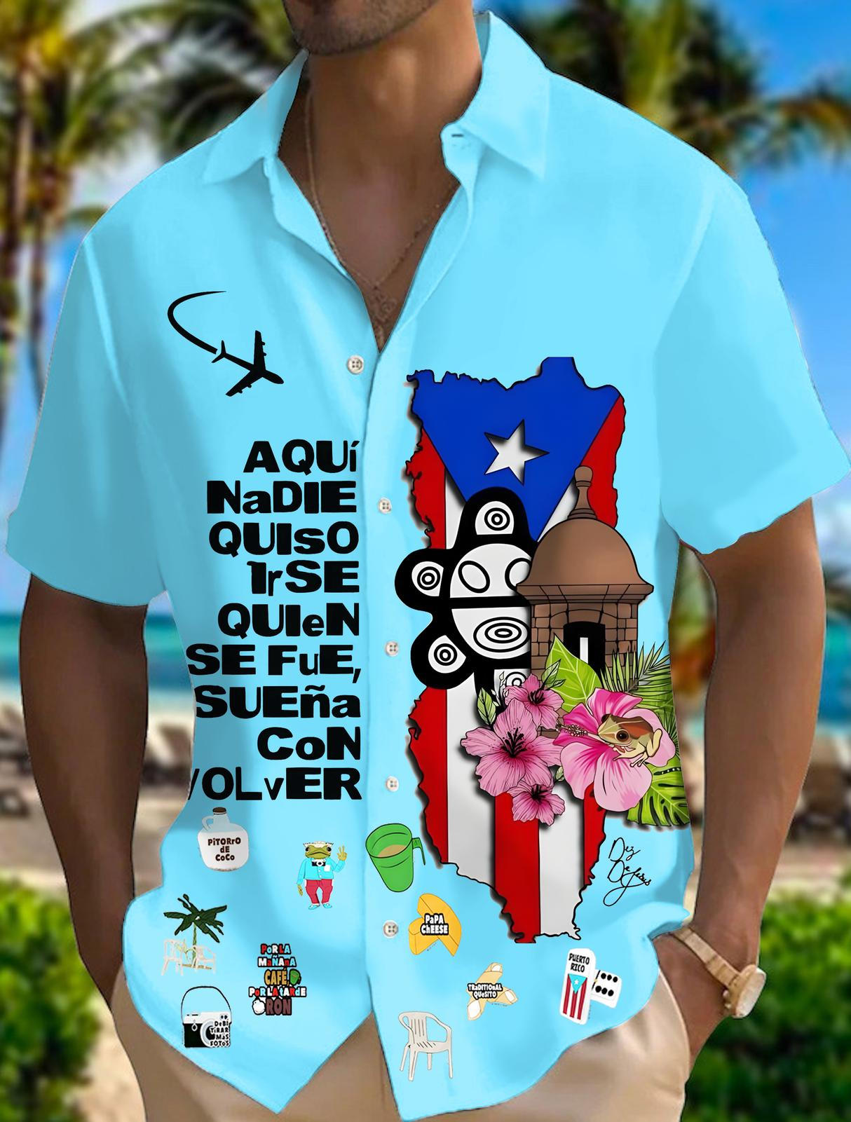 Puerto Rico Men's Short Sleeve Shirts