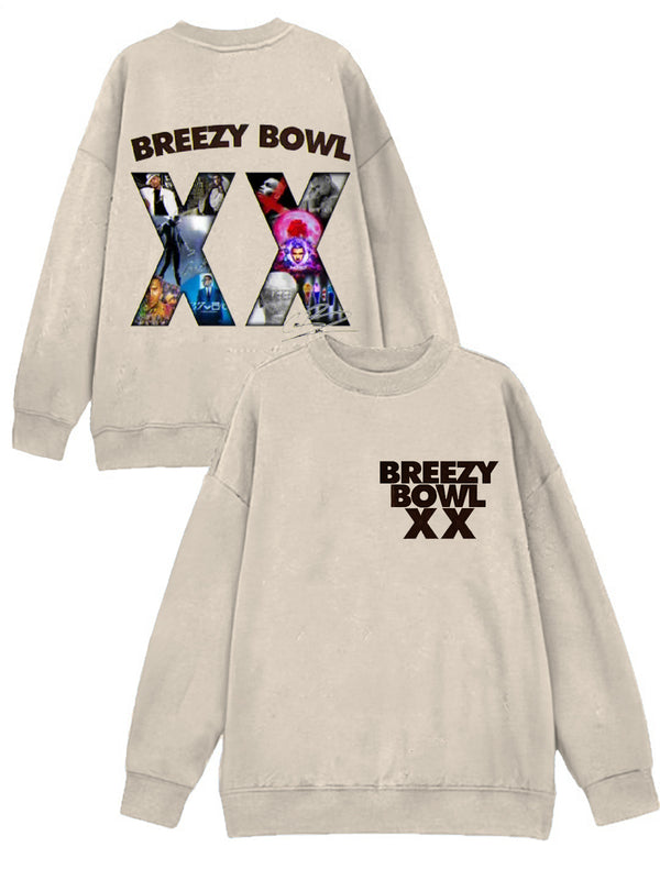 Camiseta informal de manga larga con estampado de palabras artísticas minimalistas de Chris Brown 