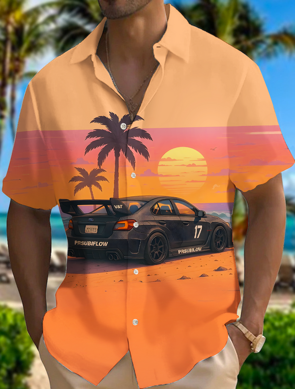 Men's Sun And Beaches In Puerto Rico Short Sleeve Shirts