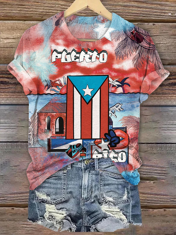 Puerto Rico Crew Neck T-shirt