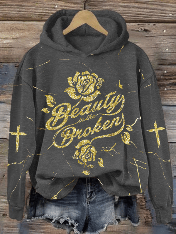 Jelly Roll Beautifully Broken Tour Music Print Hooded Sweatshirt