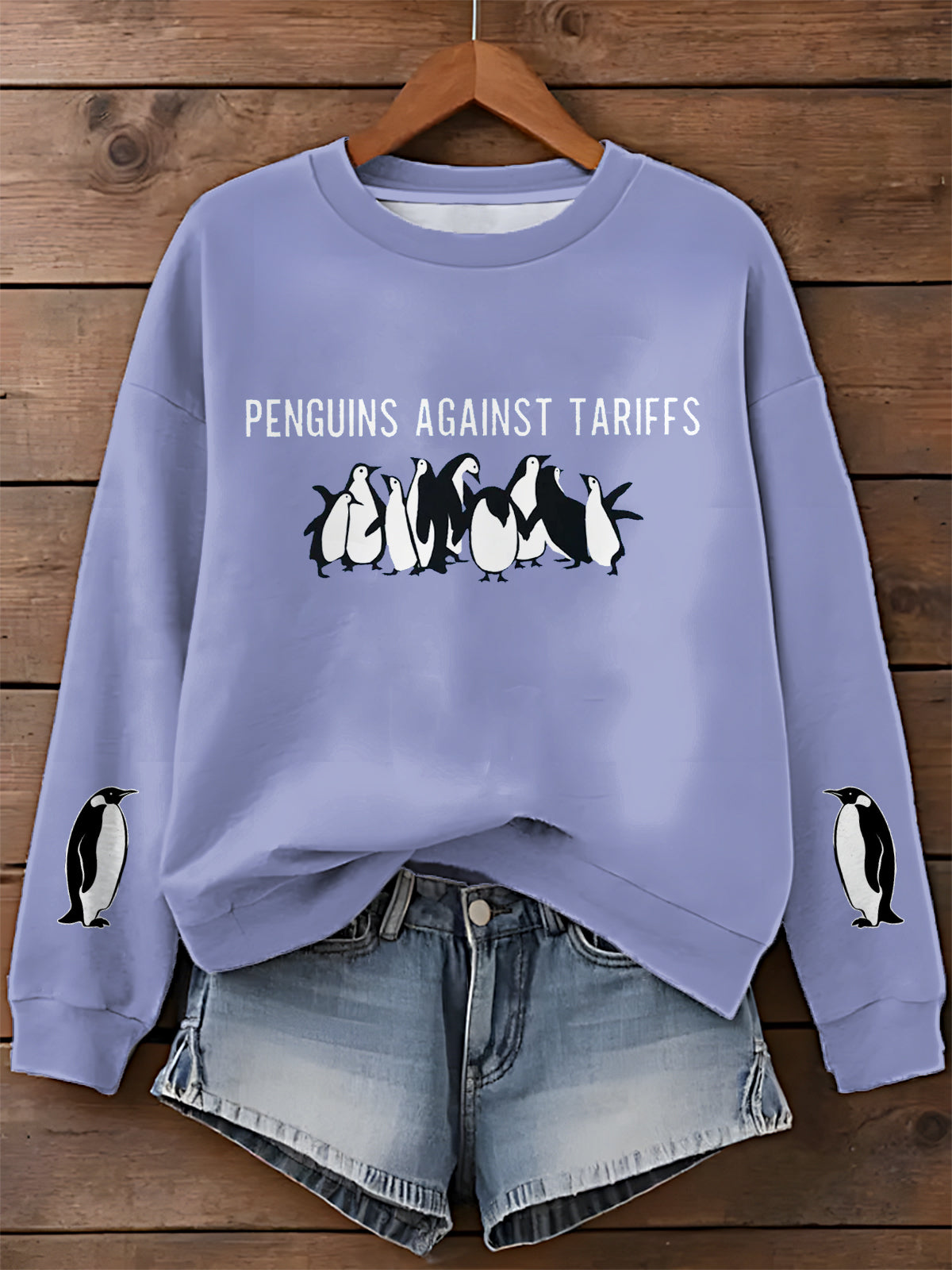 Penguin Subtle Fdtt Printed Long Sleeve Casual Top