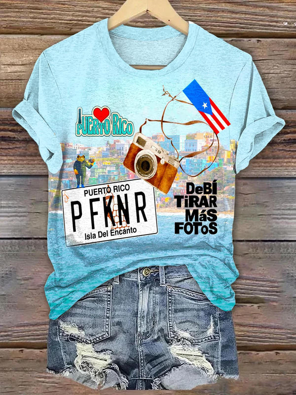 Puerto Rican Crew Neck T-shirt